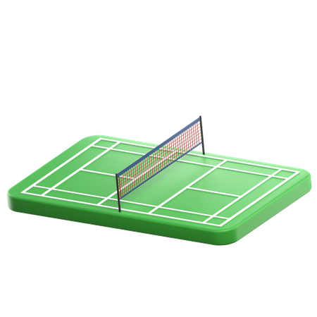 Badminton Court  3D Icon