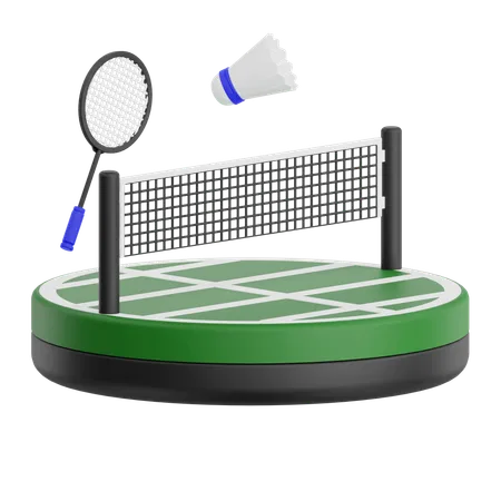 Badmintonplatz  3D Icon