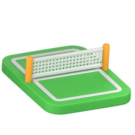 Badminton Field  3D Icon