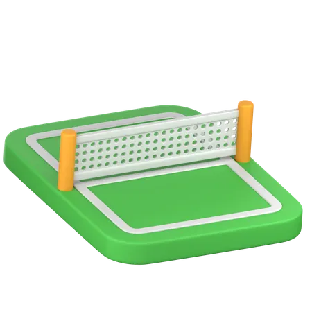 Badminton Field  3D Icon