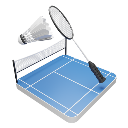 Badminton field  3D Icon