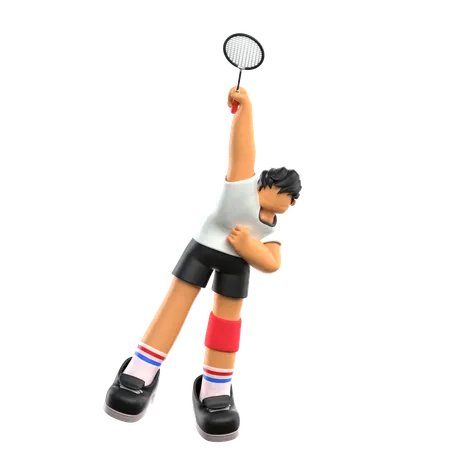 Badminton Player  3D Icon