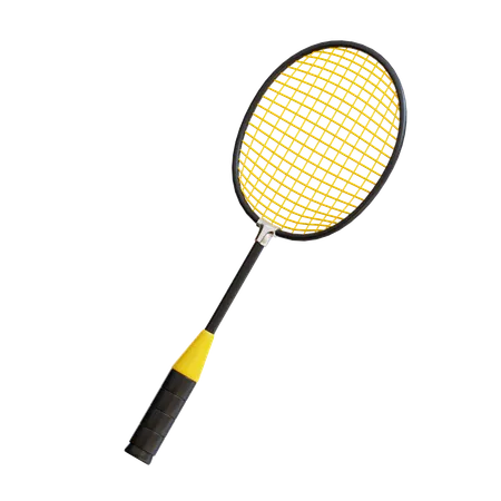 3 D Badminton Racket 3D Icon