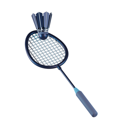 Badminton Racket  3D Icon