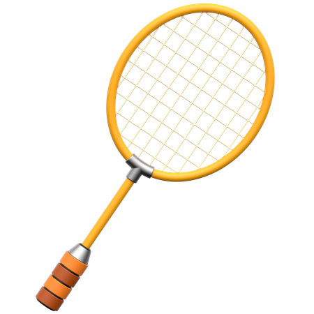 Badminton Racket  3D Icon