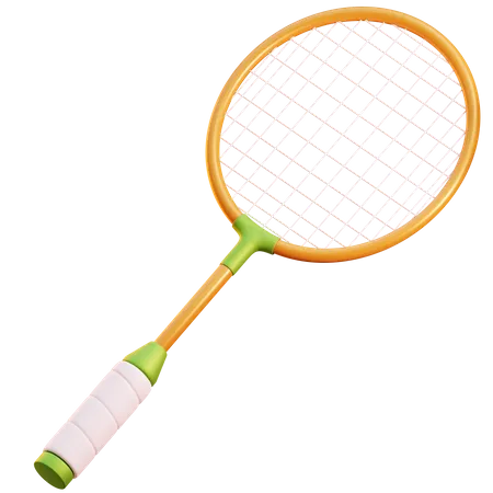 Badminton Racket  3D Icon