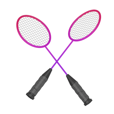 Badminton Racket  3D Icon