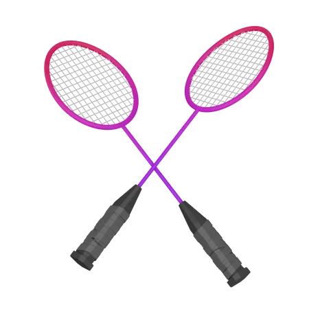 Badminton Racket  3D Icon