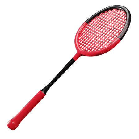 Badminton Racket  3D Illustration