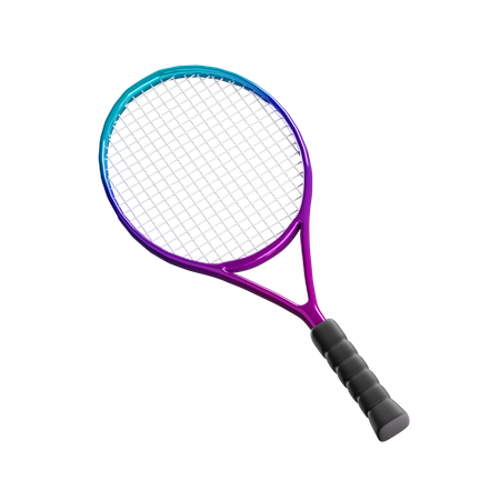 Badminton Racket  3D Illustration