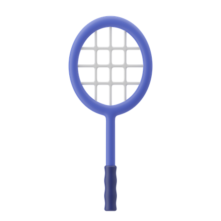 Badminton Racket 3D Illustration