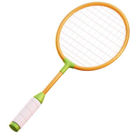 Badminton Racket  3D Icon