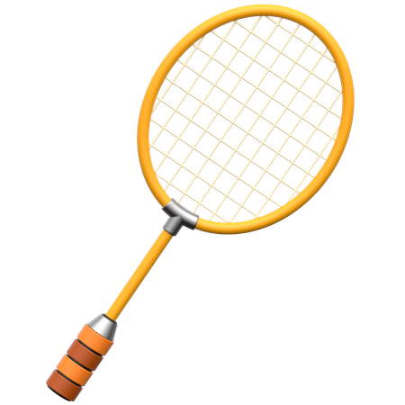 Badminton Schläger  3D Icon