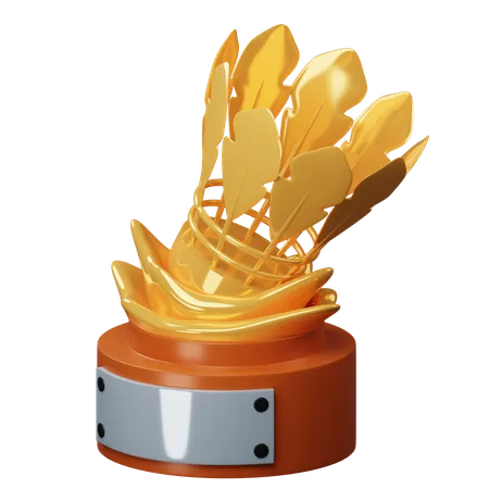 Badminton-Trophäe  3D Icon