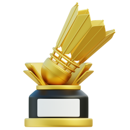 Badminton Trophy  3D Icon