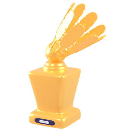 Badminton Trophy  3D Icon