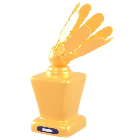 Badminton Trophy  3D Icon