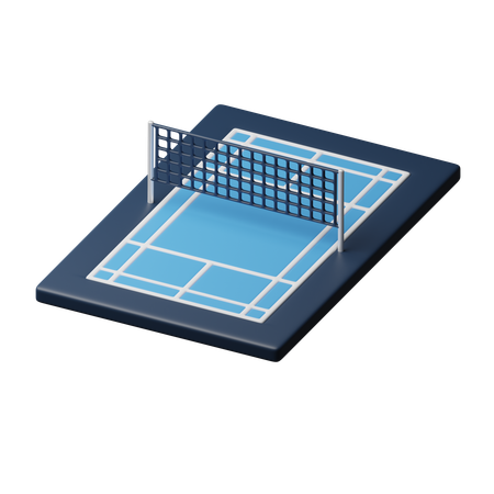 Badminton Platz  3D Icon