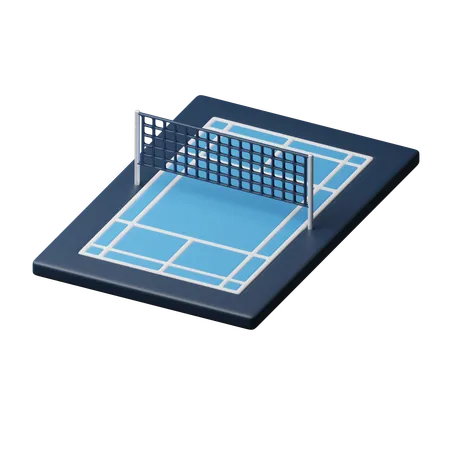 Badminton Platz  3D Icon