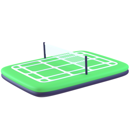 Badminton Platz  3D Icon