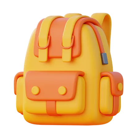 School Bag 3 D Icon With Simple And Minimalist Design For Education And Learning Or Even App Website And Game 3D Icon