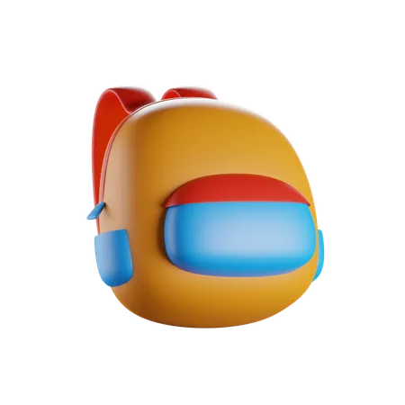 Bag School 3 D Icon 3D Icon