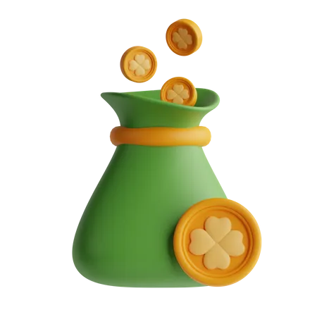 Bag Coin  3D Icon