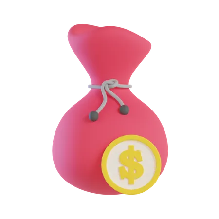 Bag Coin  3D Icon