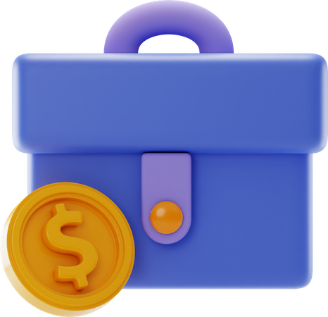 Bag Dollar Coin  3D Illustration