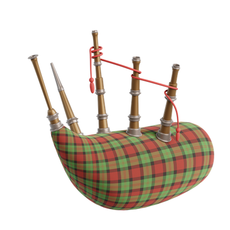 Bag Pipe  3D Icon