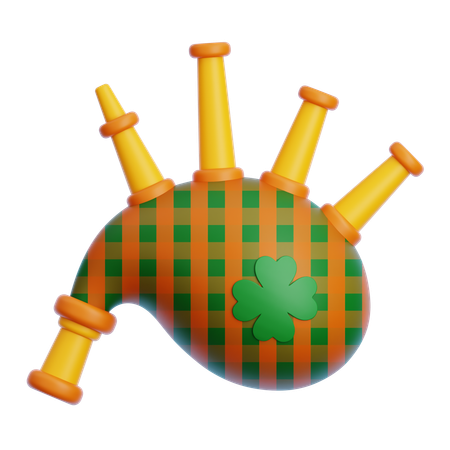 Bag Pipes  3D Icon