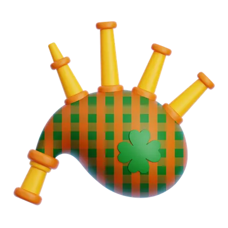 Bag Pipes  3D Icon