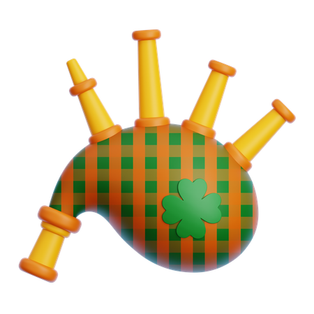 Bag Pipes  3D Icon