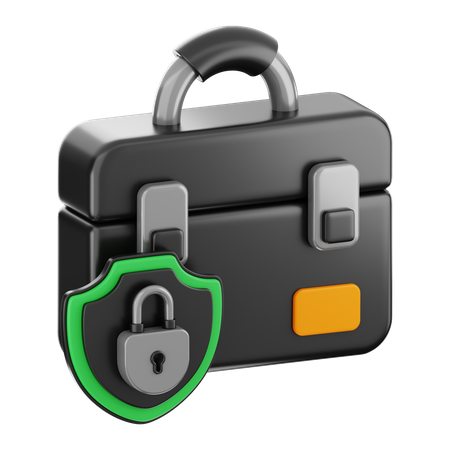 Bag Security  3D Icon