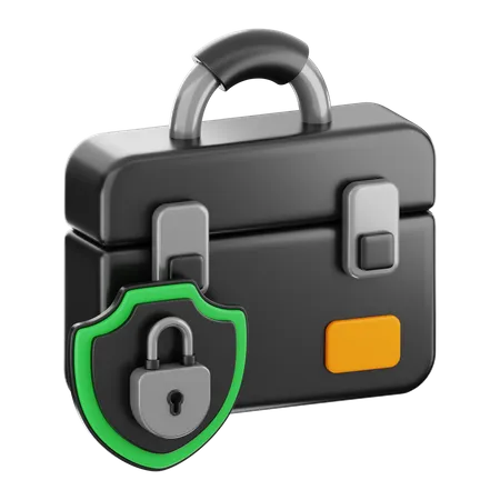 Bag Security  3D Icon