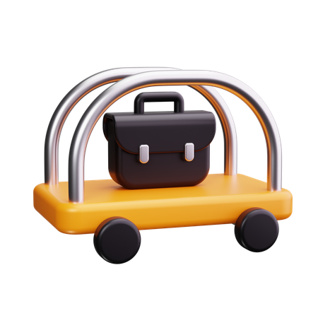 Bag trolley  3D Icon