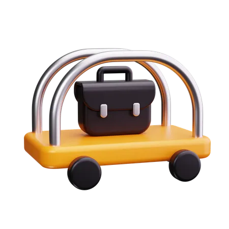 Bag trolley  3D Icon