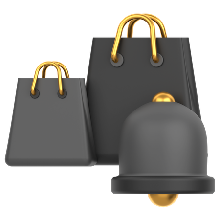 Bag With Bell  3D Icon