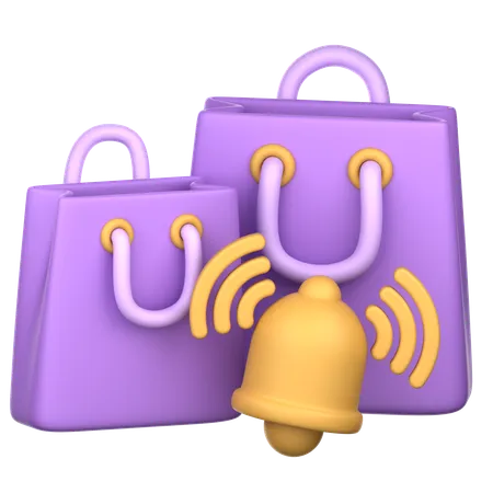 Bag With Bell  3D Icon