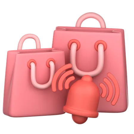 Bag With Bell  3D Icon