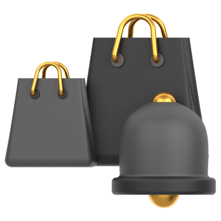 Bag With Bell  3D Icon
