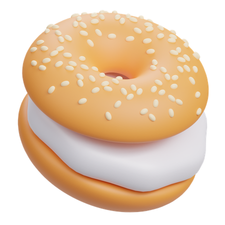 Bagel  3D Icon