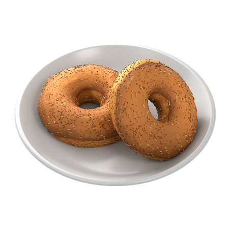 Bagel  3D Icon