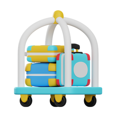 Baggage Cart  3D Icon