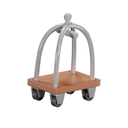 Baggage Cart  3D Icon