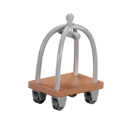 Baggage Cart  3D Icon