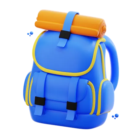 3 D Rendering Backpack Illustration 3D Icon