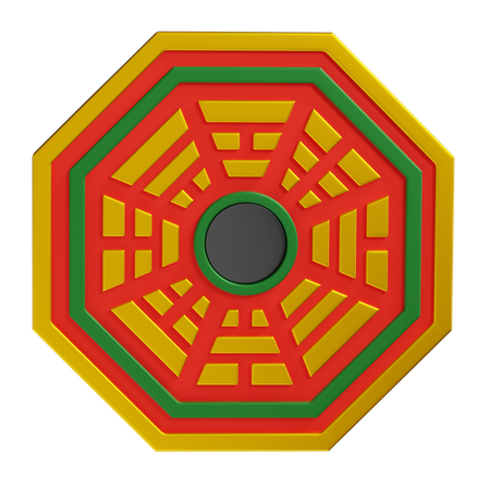 Bagua Feng Shui Spiegel  3D Icon