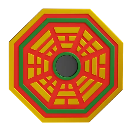 Bagua Feng Shui Spiegel  3D Icon