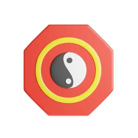 Bagua-Spiegel  3D Icon